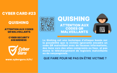 Carte virtuelle #23 – Qishing attention aux codes QR malveillants