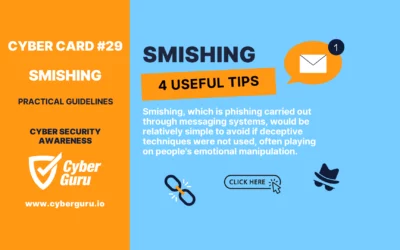 Cyber Card #29 – Smishing: if you recognize it, you avoid it