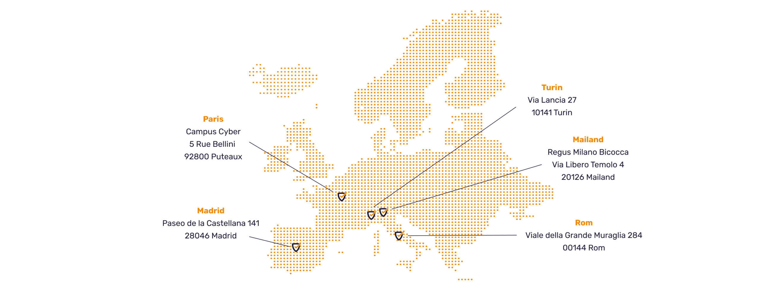 Map our locations DE