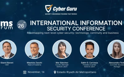  ¡Cyber Guru está en Madrid para el XXVI Jornada Internacional de Seguridad de la Información!